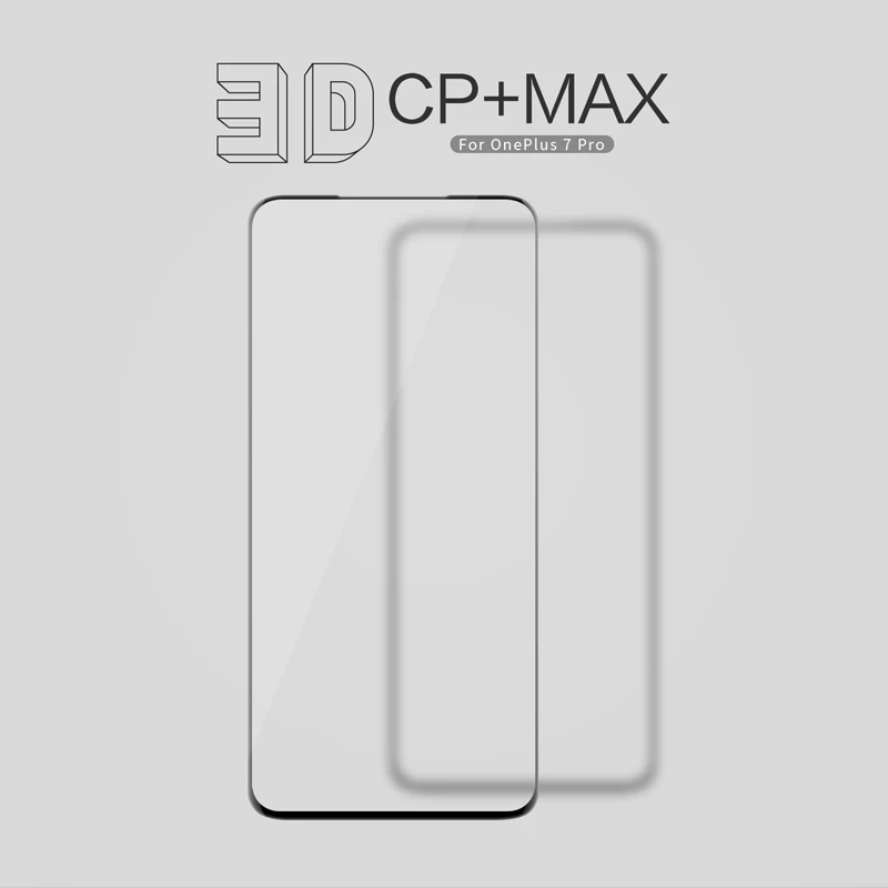 OnePlus 7 Pro Защитное стекло для экрана DS/CP + MAX Защитная пленка one plus закаленное 9D &amp 3D 9H
