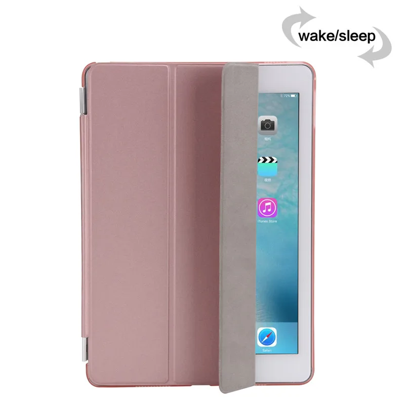 Redlai модный Ультра тонкий магнитный передний умный чехол с матовой прозрачной