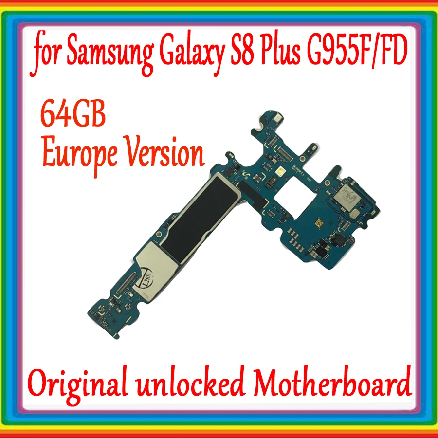 Оригинальная разблокированная материнская плата для Samsung Galaxy S8 plus G950U G950F G950FD G955U