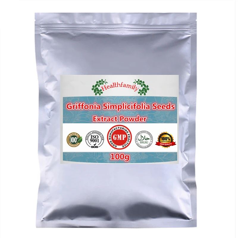 Уменьшить нагрузку, позитивный настрой и нормальный сна-Griffonia Экстракт Griffonia simplicifolia порошок 5-HTP дополнение, Управление аппетита