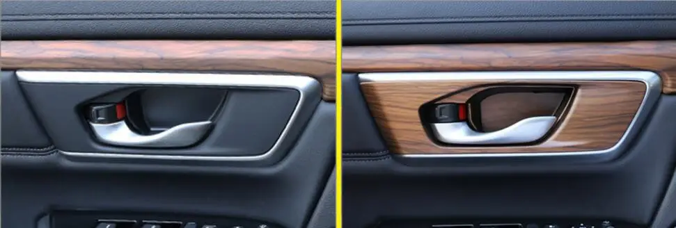 One Set Wood Chrome For Honda CRV 2017 Car Interior Door Handle Cover Trims Styling Accessories | Автомобили и мотоциклы