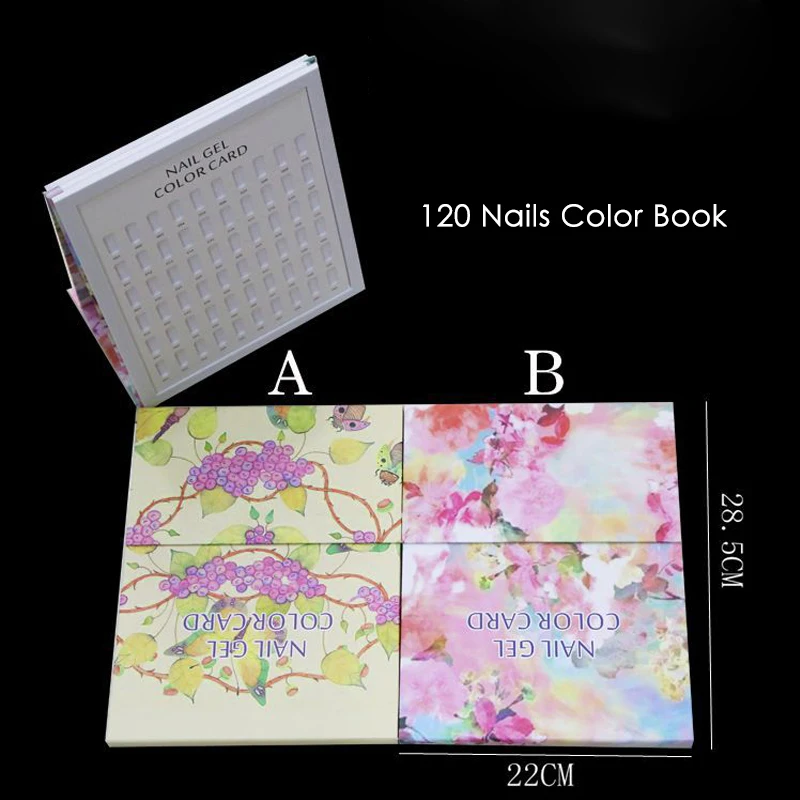 

Fake nail color book color nail glue nail polish color nail color chart palette varnish practice board manicure tool A00179XX