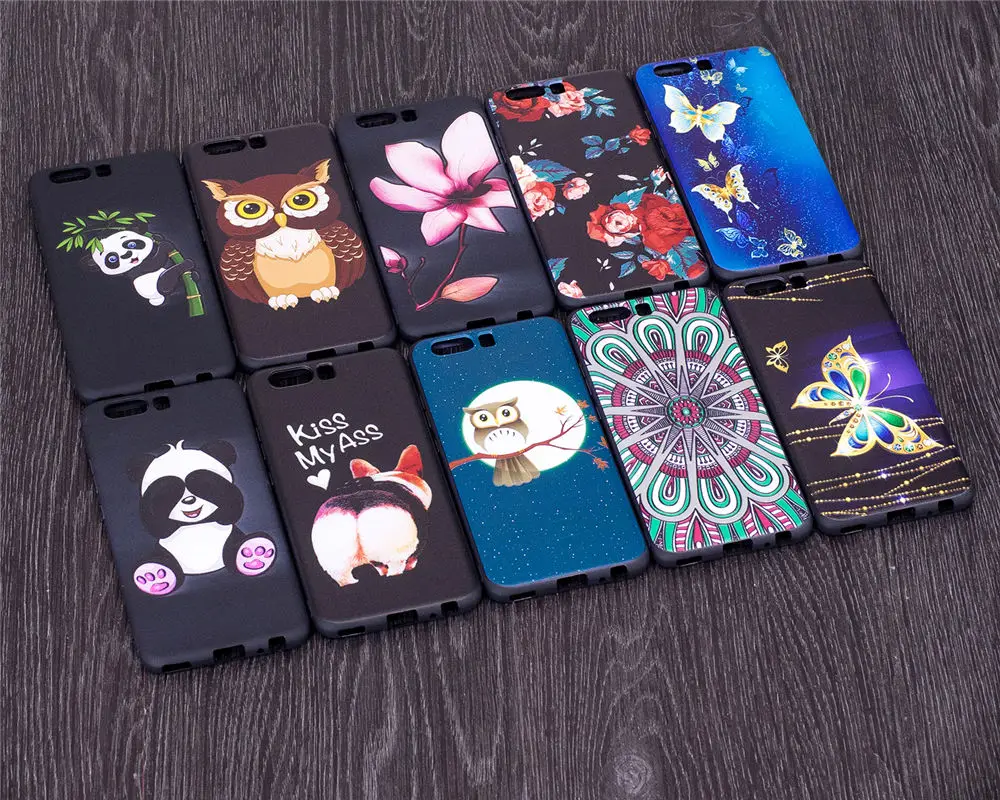 Милые чехлы для телефонов P10 чехол huawei P 10 две sim карты 5 1 дюймов рельефные из ТПУ