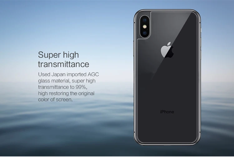 Для IPhone X сзади Плёнки Nillkin 9 H h закаленное Стекло защитный для Apple Вернуться