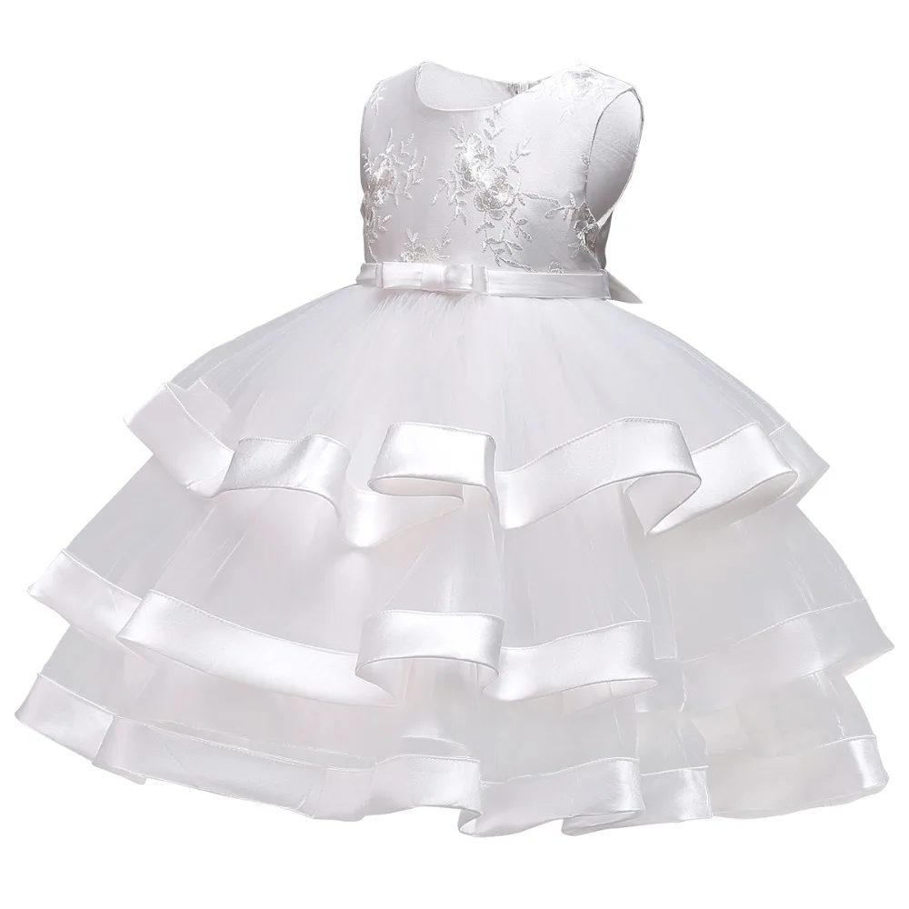 Fashion Flower Girls Wedding Bridesmaid Dresses for Kids Sleeveless Tulle Ball Gown Dress Birthday Princess Party | Детская одежда и