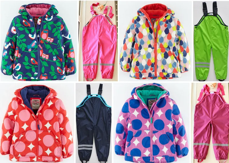 

Child winter windproof rainproof high quality children's clothing child set thickening outdoor jacket ski suit Girl suit