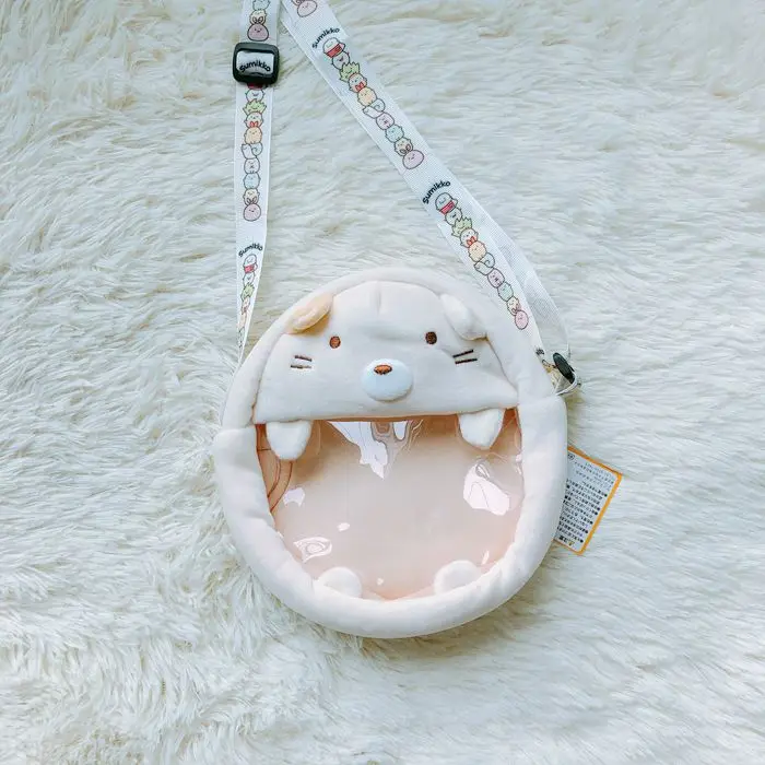 1 шт., японские плюшевые кошельки Sumikko gurashi для девочек, плюшевые сумки с героями мультфильмов, подарки на день рождения, большая емкость