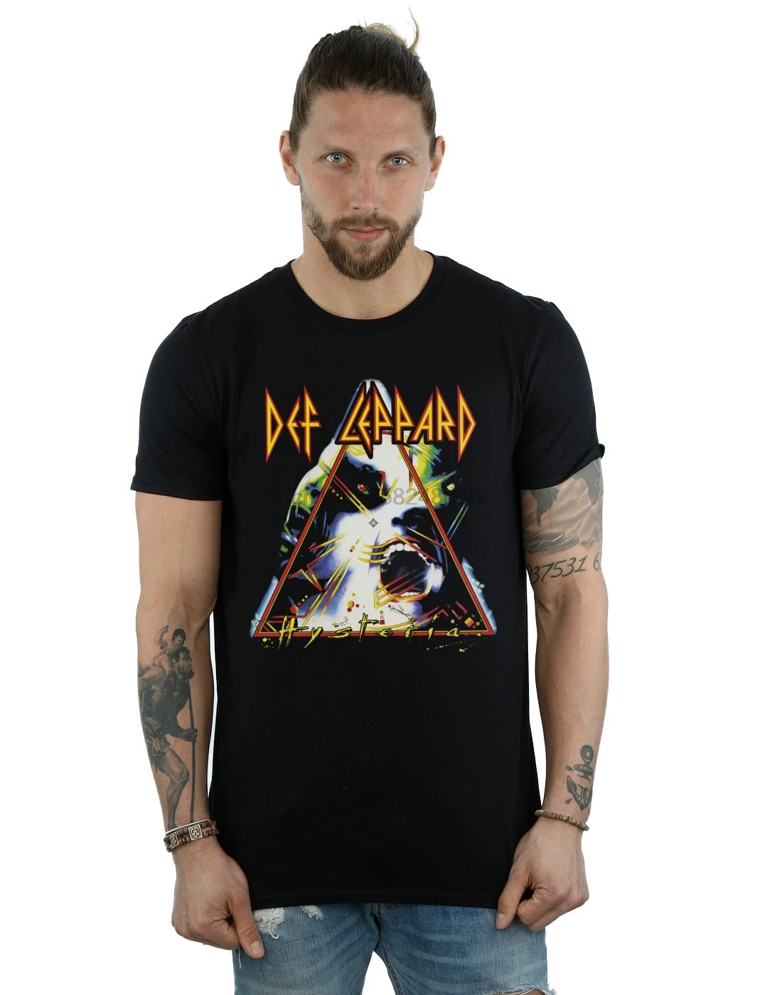 Def Leppard Для Мужчин's истерии Обложка футболку|Мужские футболки| |