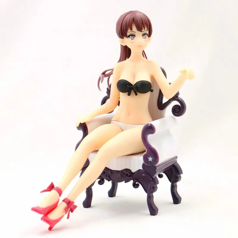Аниме Saenai Heroine No Sodatekata katou Megumi стул купальник Ver ПВХ фигурка Коллекционная модель