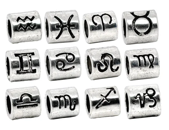 Бусины DoreenBeads 36 шт. смешанные в виде знаков зодиака бусины разделители подходят