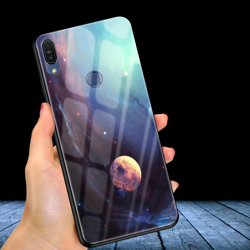 Для ASUS Zenfone Max Pro M1 ZB601KL ZB602KL чехол X00TD стеклянный силиконовый бампер Чехол Жесткий PC стекло задняя крышка ZB601KL чехол для телефона s