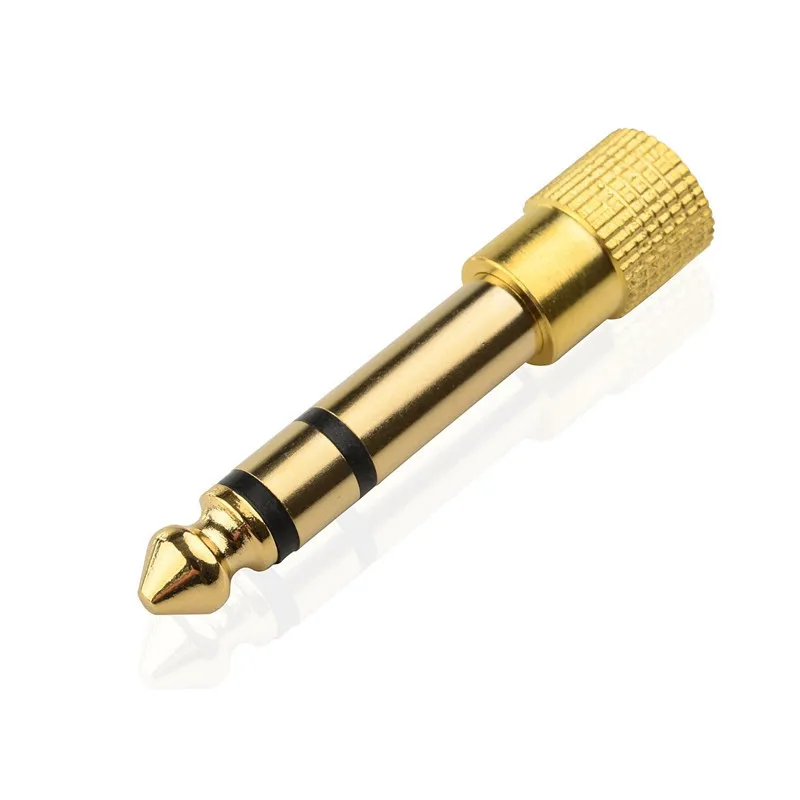 6 35 мм стерео разъем 3 5 Стерео Джек адаптер позолоченный|stereo jack|3.5mm stereo3.5mm jack to |