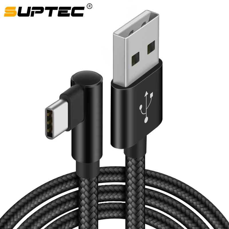 

SUPTEC Durable Nylon Braided USB Type C Cable for Samsung S9 S8 Xiaomi Mi 8 Huawei Charging USB Type-C Charger Cable USB-C Cord