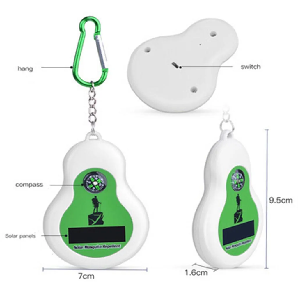Уличный домашний портативный солнечный акустический репеллент от комаров