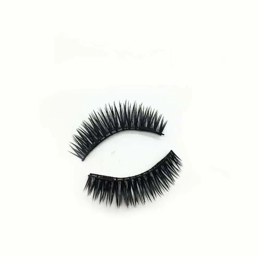 1 пара 3D Магнитные Накладные ресницы Многоразовые с двойным магнитом накладные