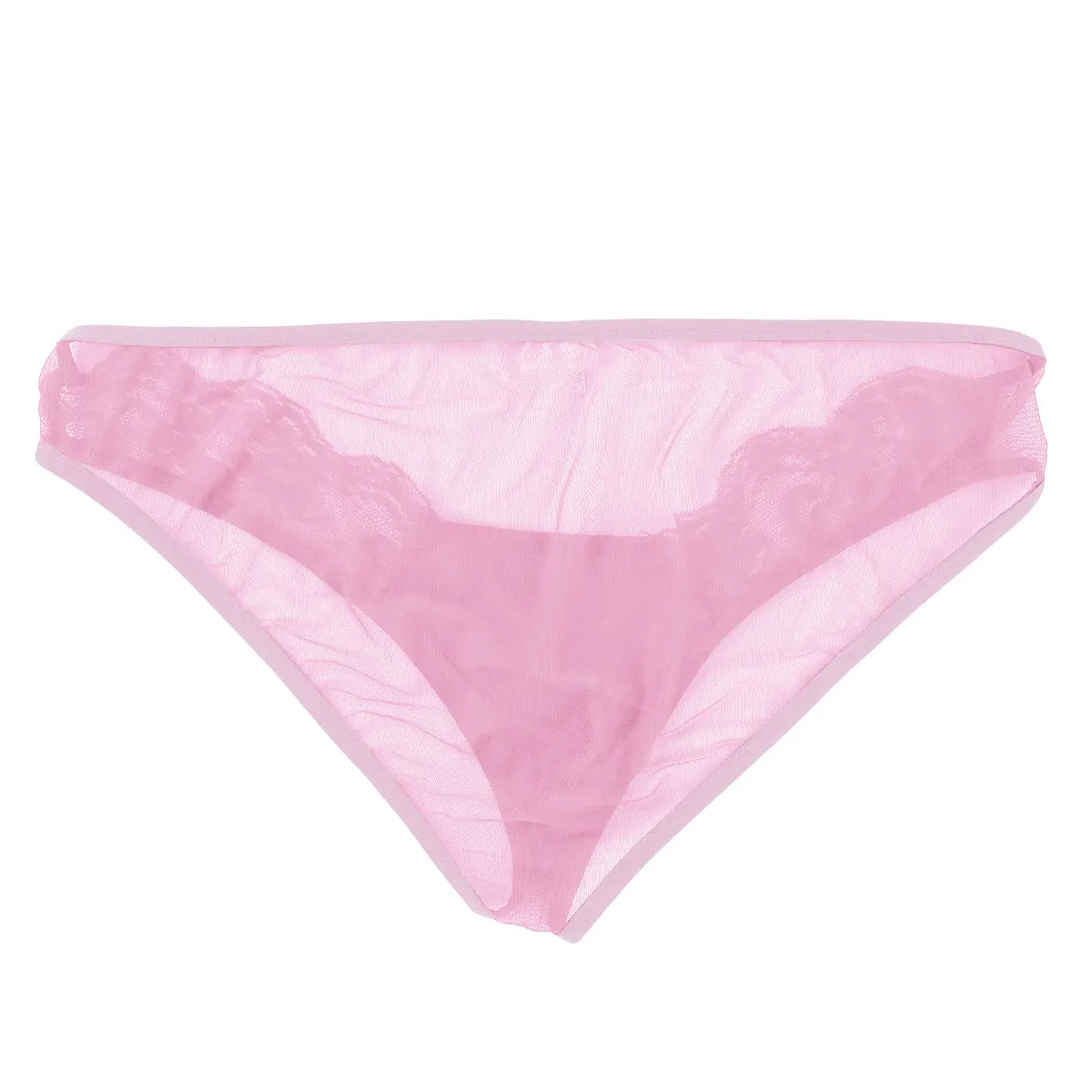 

TiaoBug Men Soft Breathable Sissy Panties Lingerie Sheer Mesh See-through Low Rise Bikini Briefs Sexy Gay Underwear Jockstrap