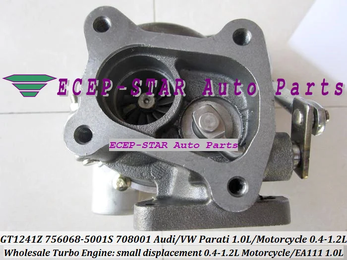 Турбокомпрессор GT1241Z 756068 756068-5001S 756068-0001 708001-0001 036145701 для Volkswagen VW Parati EA111 1.0L 16V Motorcycle 0.4-1.2L.
