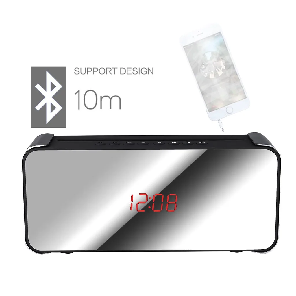 Беспроводной Bluetooth динамик тяжелый бас колонки музыкальный плеер Поддержка LED