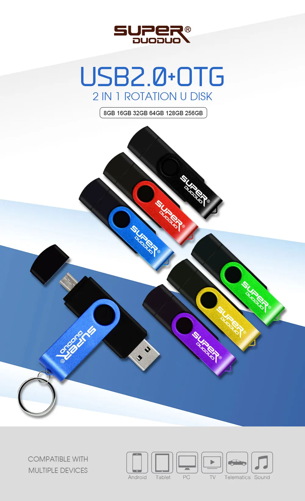 Цветная флеш-карта памяти OTG USB 16 ГБ 32 ГБ Флешка 4 Гб 6 ГБ 64 Гб u-диск USB флеш-накопитель для компьютера/телефона Android