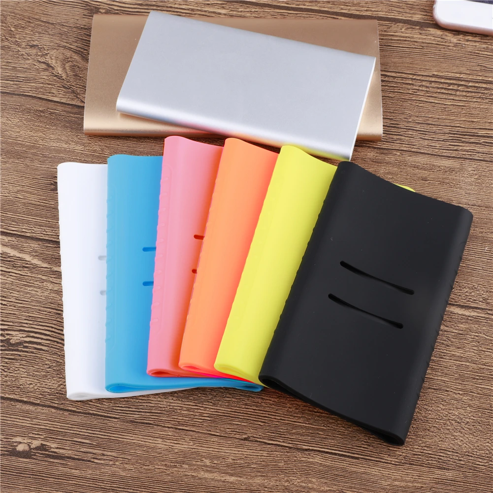 Мягкий силиконовый защитный чехол для Xiaomi power Bank 5000 10000 20000 mAh портативный внешний аккумулятор резиновый корпус