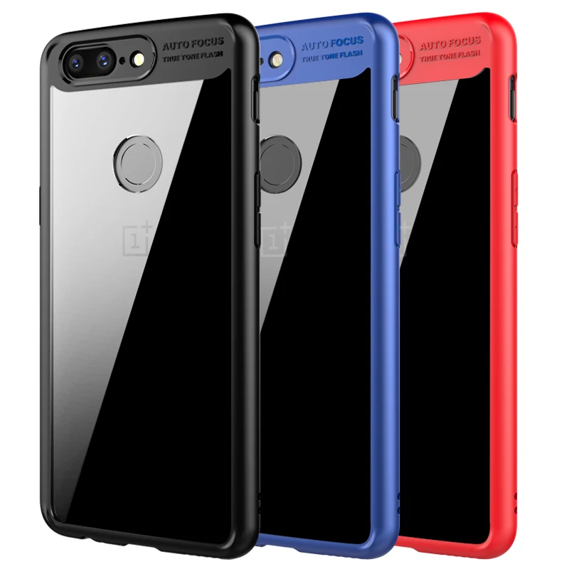 One plus 5t чехол oneplus прозрачная задняя крышка Мягкий край защитный для телефона MOFi