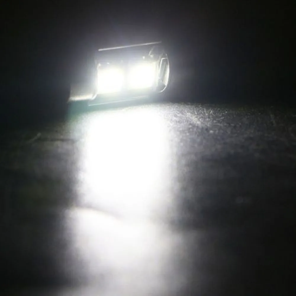 YSY 10pcs/lot 31mm Canbus 2SMD 5050 C5W canbus Car Festoon Dome Map LED Light festoon led License Plate Lamp white | Автомобили и