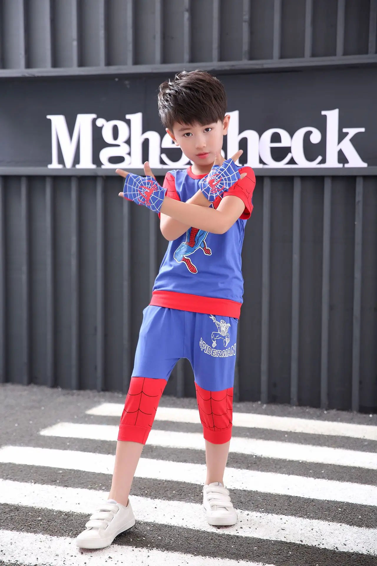 2019 Kids Boys T-shirt Tops with Cape Superman Batman Children summer Short Sleeve t-shirt Tee tops Baby Clothes custume |