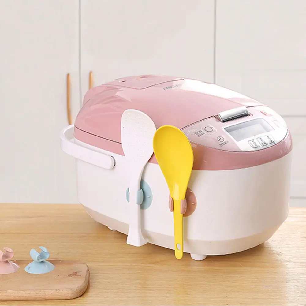 2 шт. ложка для риса зажимы кастрюлю крышкой Хранение Полка держатель крючок