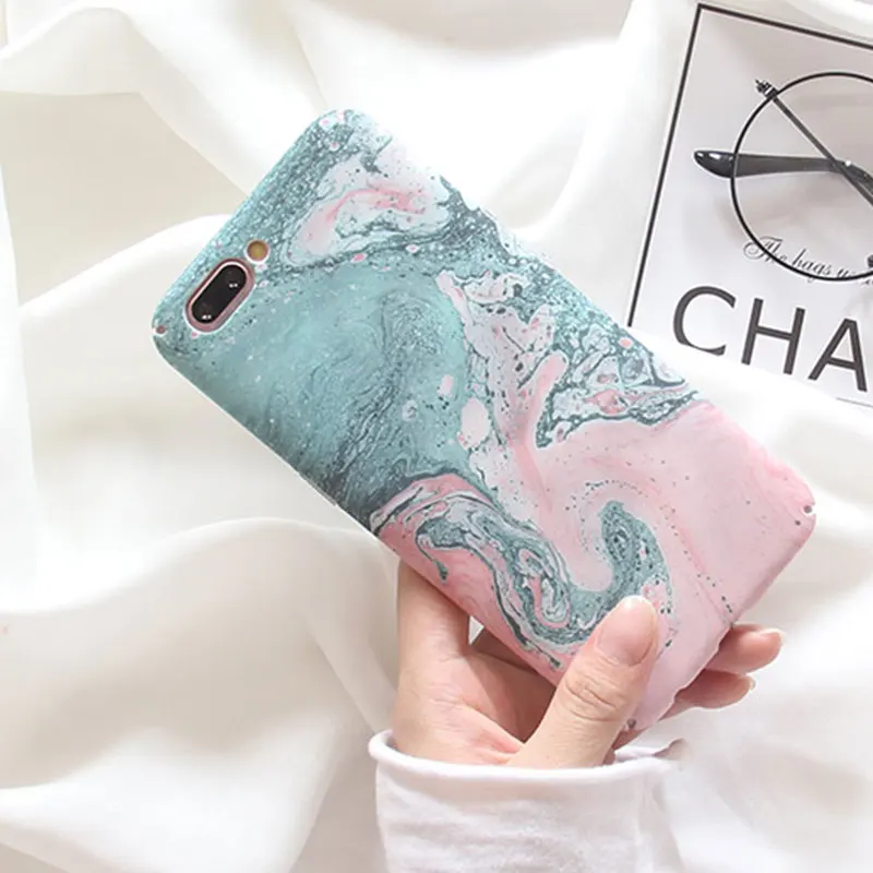 Лава текстура Funda чехол для iPhone 5 5S SE 6 7 8 Plus модный жесткий пластиковый корпус чехол для телефона для iPhone 7 8 6 Plus X Coque