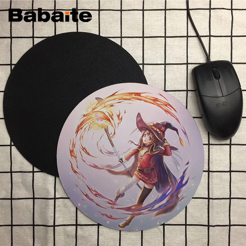 Коврик для мыши Babaite Anime Girl Avatar компьютерная анимация круглый коврик игровой |