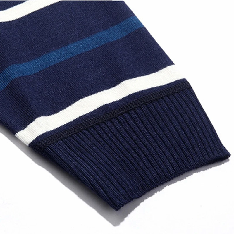 Бренд Thoshine Сезон весна-осень Стиль мужские тонкий вязаный свитер в полоску