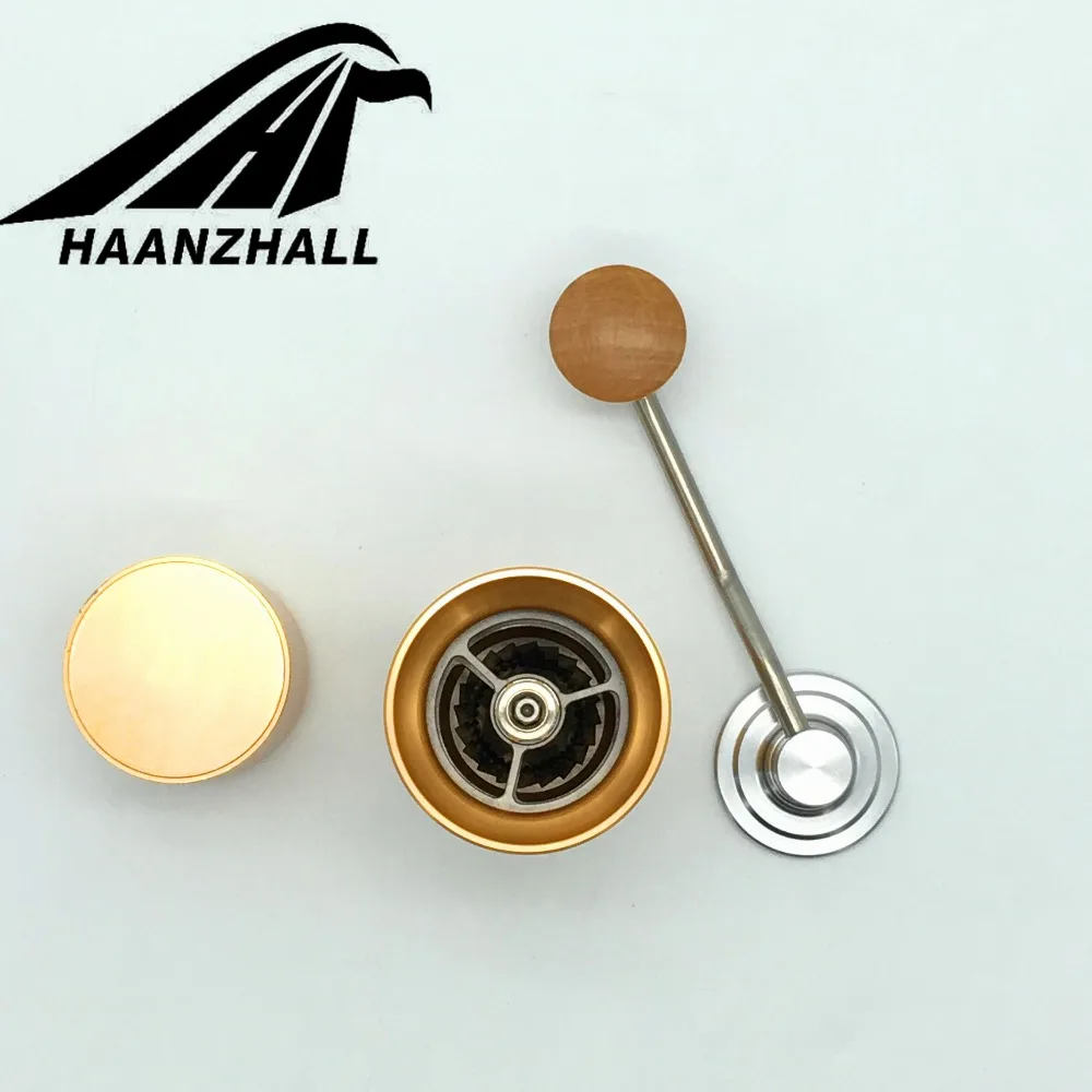 Ручная кофемолка HAANZHALL мельница из нержавеющей стали 50 мм коническая форма для