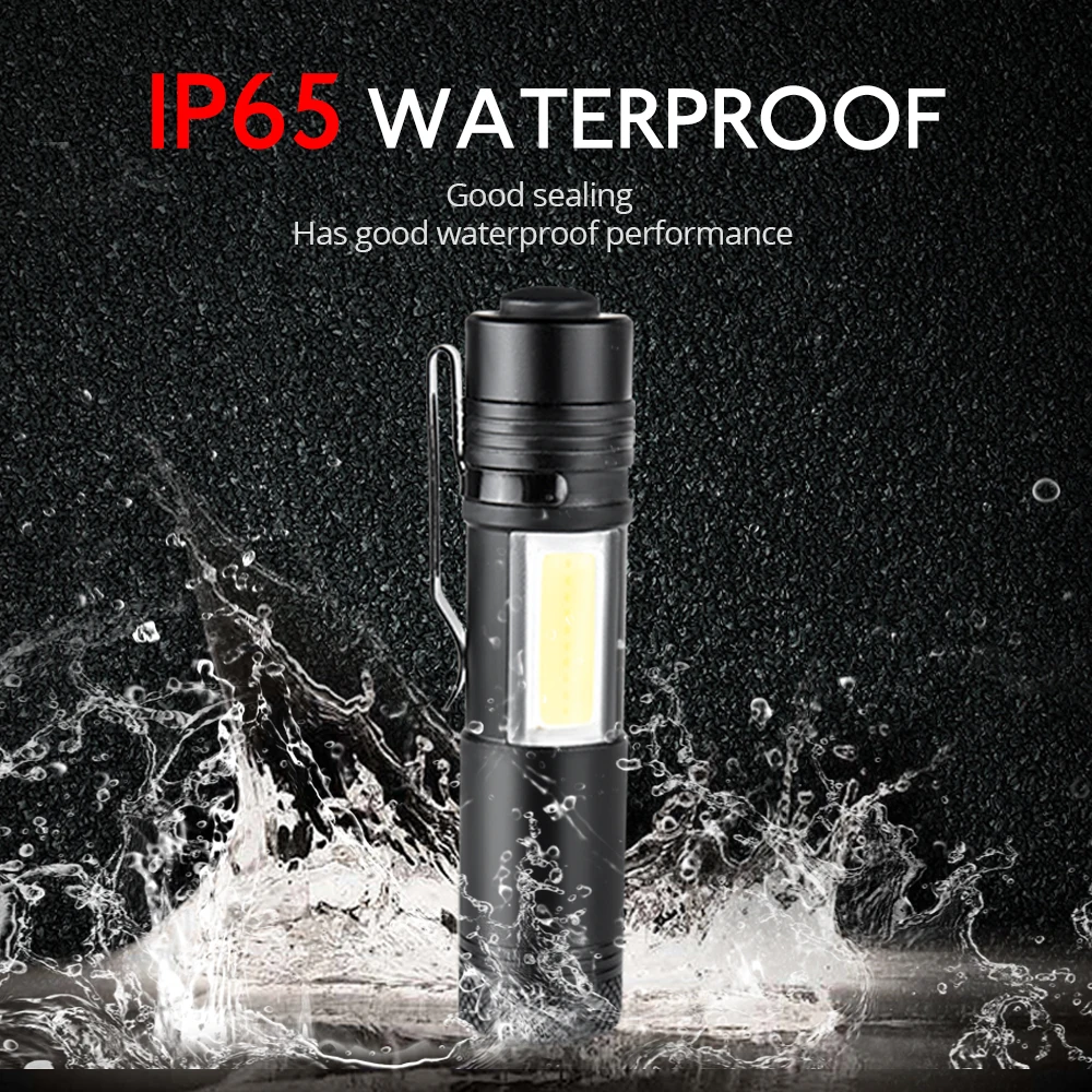 Многофункциональный IP65 Водонепроницаемый фонарик AA/14500 LED Открытый Кемпинг 4