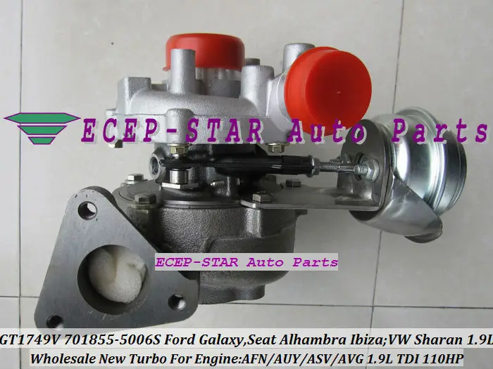Бесплатная доставка GT1749 701855 5006S турбо для Ford Galaxy SEAT Alhambra Ibiza Volkswagen VW Sharan AFN AUY AVG 1.9L