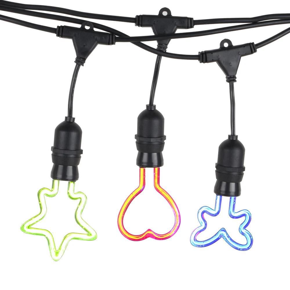 Водонепроницаемый Наружное освещение гирлянды 10 м Светодиодный лампа украшение