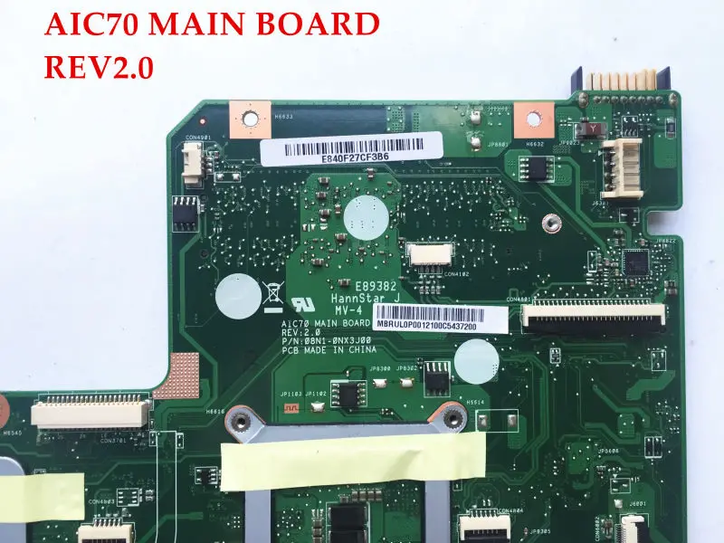 Оригинальная материнская плата для ноутбука ACER Aspire 7739 7739G MBRUL0P001 AIC70 REV2.0 PGA989 DDR3