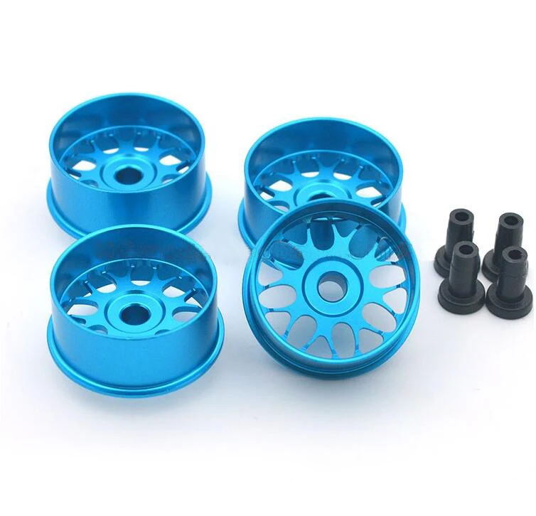 4 Pcs Metal Wheel Hubs Aluminum Alloy Large Diameter Wheels Hollow Light Weight 94705 For Mini 4WD Car Models | Игрушки и хобби