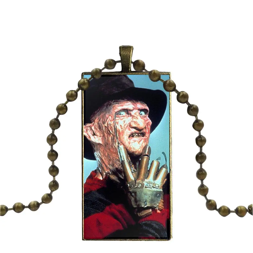 EJ glaze Freddy Krueger стеклянная подвеска с изображением галактики ожерелье Женские