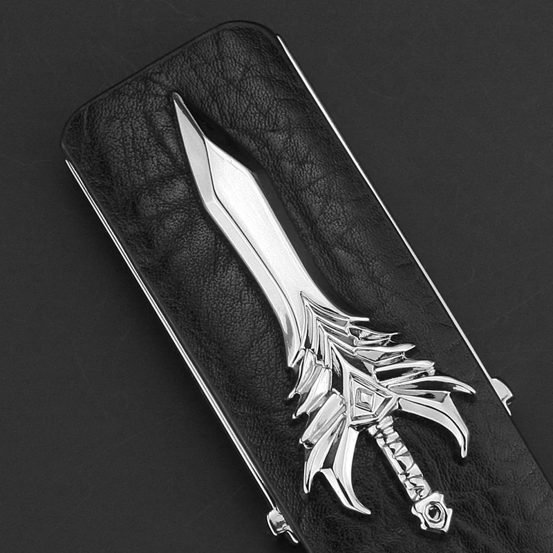 

Ремень из натуральной кожи мужской, модный дизайнерский пояс с пряжкой с мечом, воловья кожа, роскошный брендовый пояс для джинсов