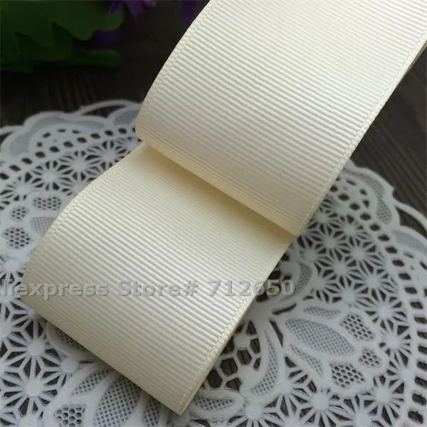 Ivory 1-1/2 ''(38 мм) однотонная цветная корсажная лента для одежды сумка для обуви бант для волос аксессуар подарочная выпечка посылка 10 ярдов - Цвет: Ivory