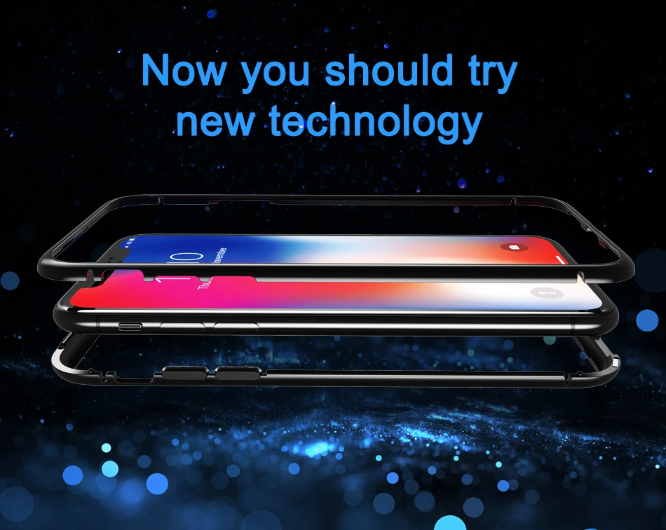 360 Magnetic Adsorption Case for iPhone 11 PRO MAX Clear Tempered Glass Magnet Cover for iPhone XR XS MAX X 6 6s Plus