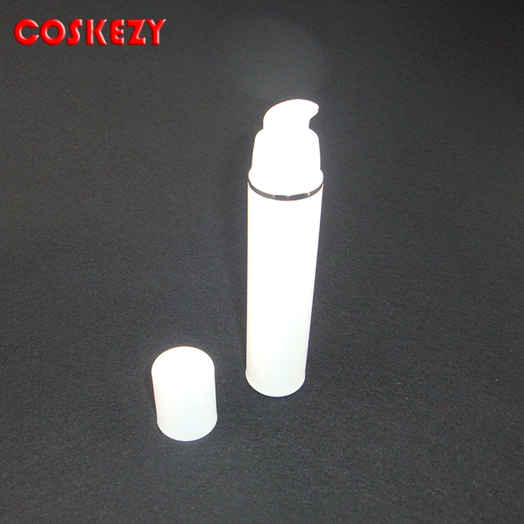 Пустая круглая бутылка для лосьона 50 мл безвоздушный насос ухода за кожей