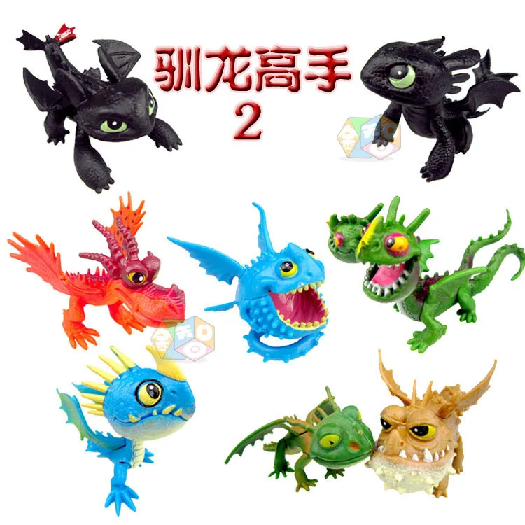 8 шт. Как приручить дракона 2 фигурки ночная ярость беззубый Дракон детские