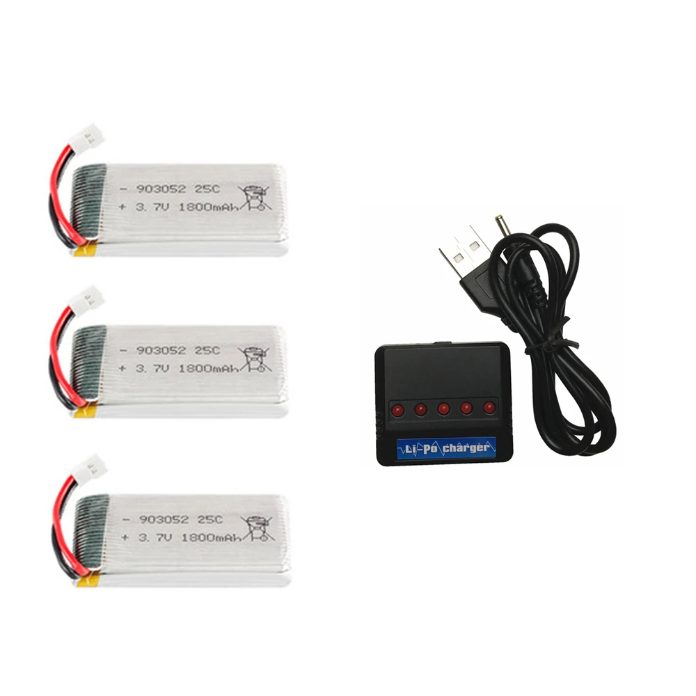 Обновление Батарея 3,7 v 1800mAh литий-полимерный Батарея для KY601S SYMA X5 X5S X5C X5SC X5SH X5SW X5UW X5HW M18 H5P HQ898 H11D H11C Drone - Цвет: 3pcs x5c