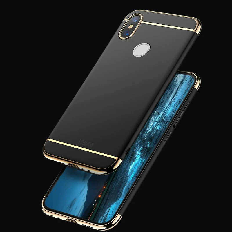 Роскошный чехол для Xiaomi Redmi Note 5 Pro с защитой на 360 градусов жесткий 3 в 1 из