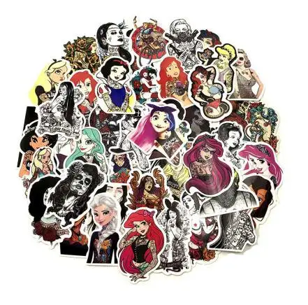 50pcs Tattoo Girls 50 шт./лот, стильные, ПВХ, водонепроницаемые, сексуальные, красивые тату Стикеры для девочек, для ноутбука, мотоцикла, скейтборда, стикеры для багажа, игрушки, Стикеры - Цвет: 50pcs Tattoo Girls