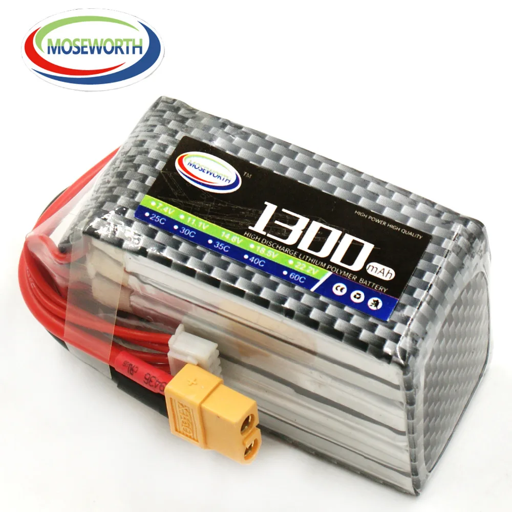 Аккумулятор Lipo 5S 18 5 в 1300 мАч 25C для радиоуправляемого вертолета автомобиля дрона