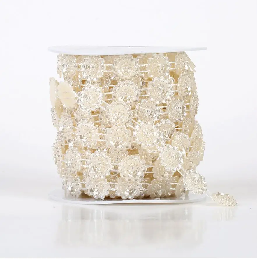 1 шпуля в форме водяной лилии лотоса жемчужная гирлянда из АБС-пластика