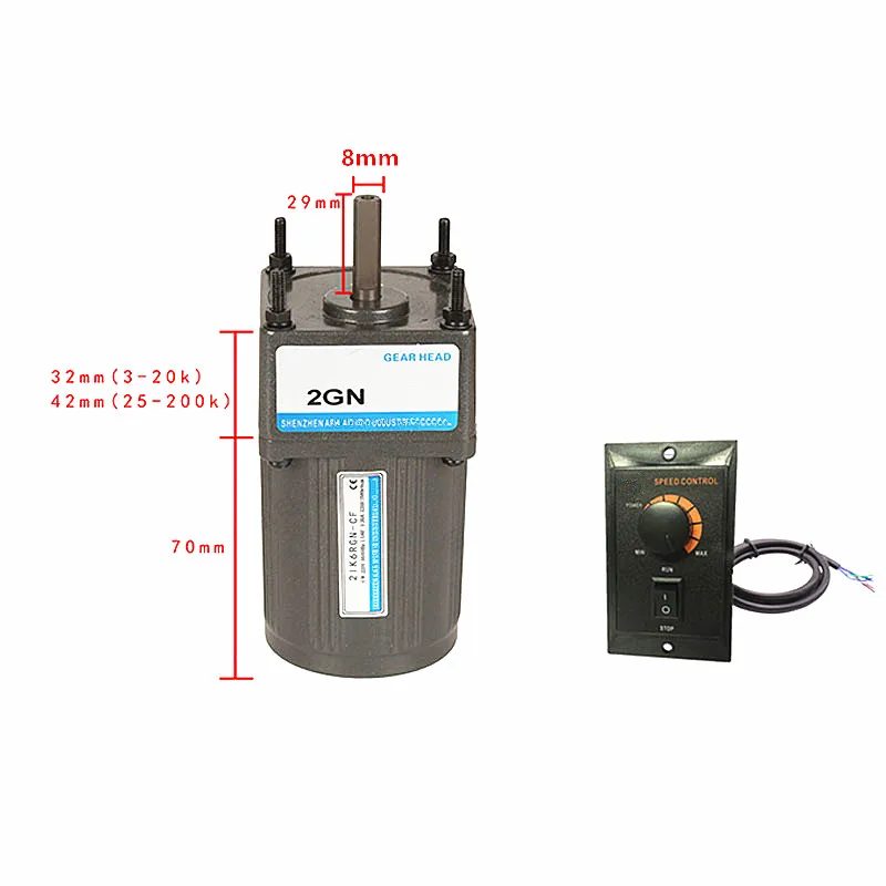 

Однофазный Электрический мотор редуктора 6 Вт 220 В, двигатель с редуктором переменного тока, регулятором двигателя 6 Вт, J18180