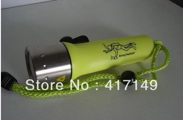 Wholesale - Free shipping CREE Q5 LED Light Underwater Diving Flashlight Torch Lamp Waterproof |